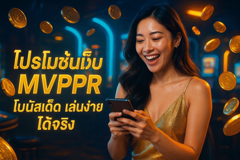 โปรโมชั่นเว็บ MVPPR โบนัสเด็ด เล่นง่าย ได้จริง