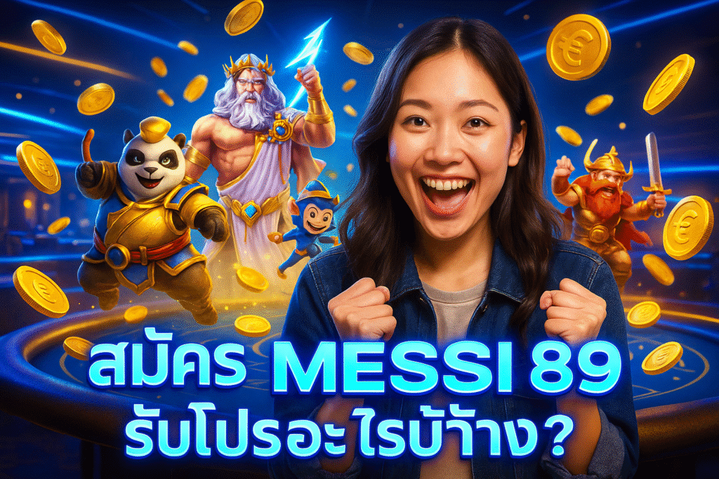 สมัคร MESSI 89 รับโปรอะไรบ้าง?